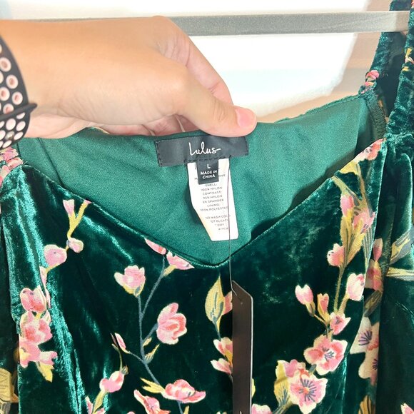 Lulu's Black Floral Bodysuit - Picture 5 of 7